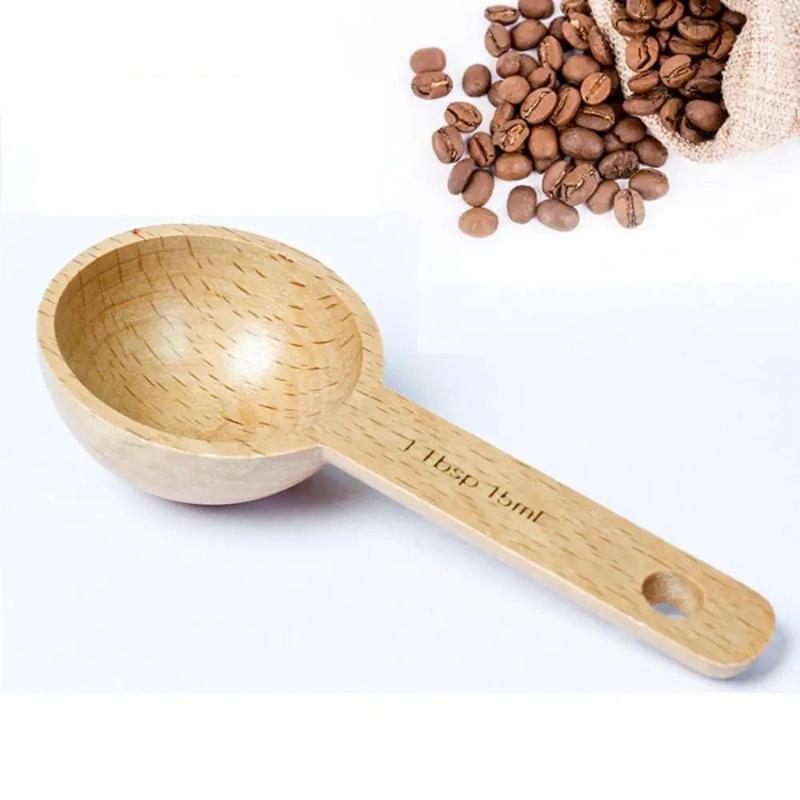 Coffee Tea Sugar - 7.5 To 45ML Portable Beech Walnut