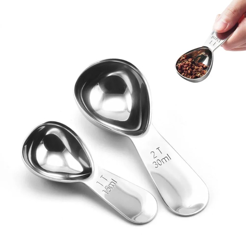 Coffee Tea Sugar - Stainless Steel Coffee Spoons Coffee Measuring