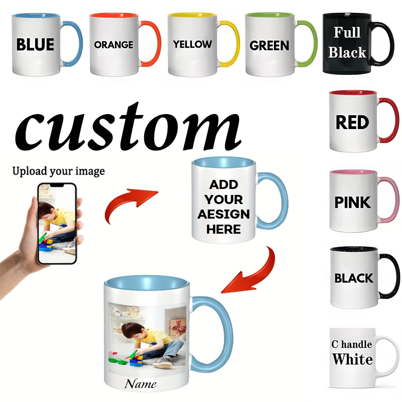 Coffee Tea Day - 1 11oz Personalized Mug, Custom Name