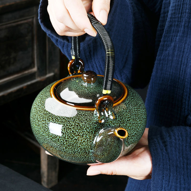 Large Capacity teapot 700ml Ce - Coffee Tea Flower 评论和价格