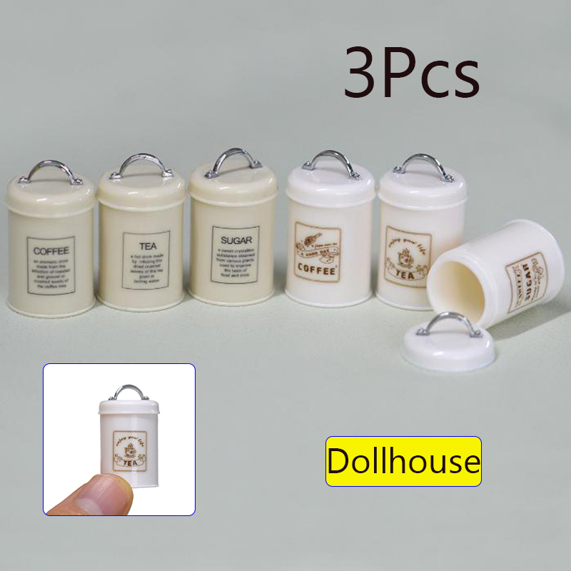 3Pcs Miniature Dollhouse Mini  - Coffee Tea & Espresso Appliances 评论和价格