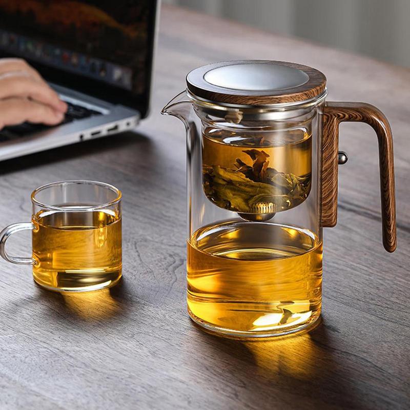 600ml 800ml Heat Resistant Gla - Coffee Tea Flower 评论和价格
