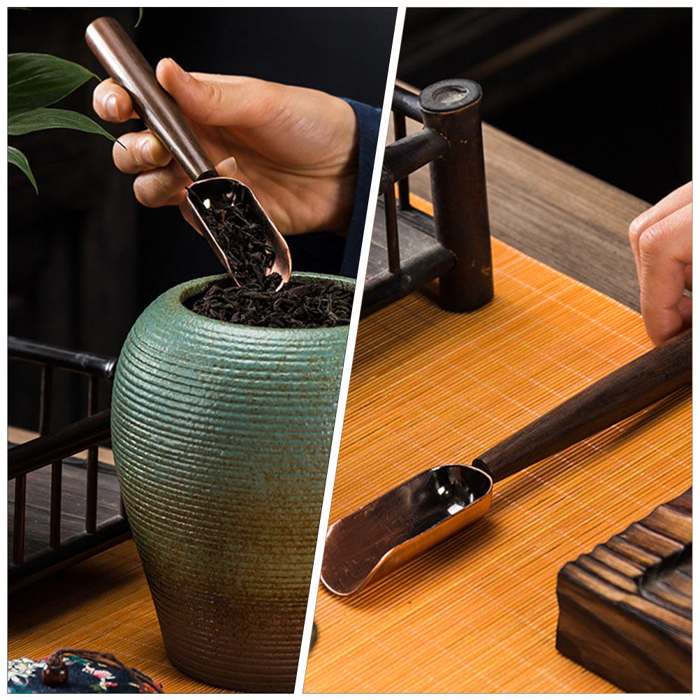 Vintage Long Handle Wooden Tea - Coffee Tea Station 评论和价格