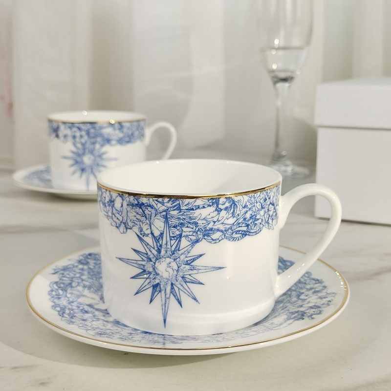 Bone China coffee Cup And Sauc - Coffee Tea Flower 评论和价格