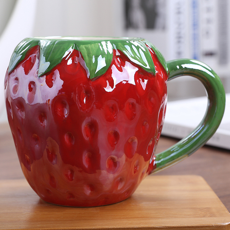 Creative Fruit Shape Mug Ceram - Coffee Tea Difference 评论和价格