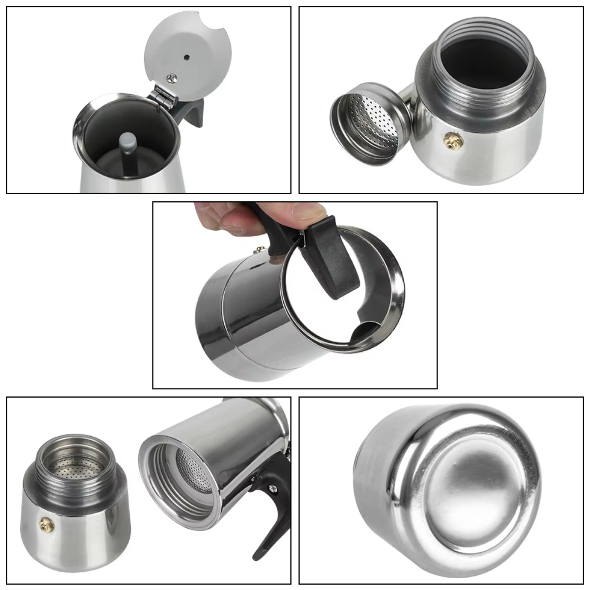 Portable Mocha Coffee Pot Stai - Coffee Tea Home 评论和价格