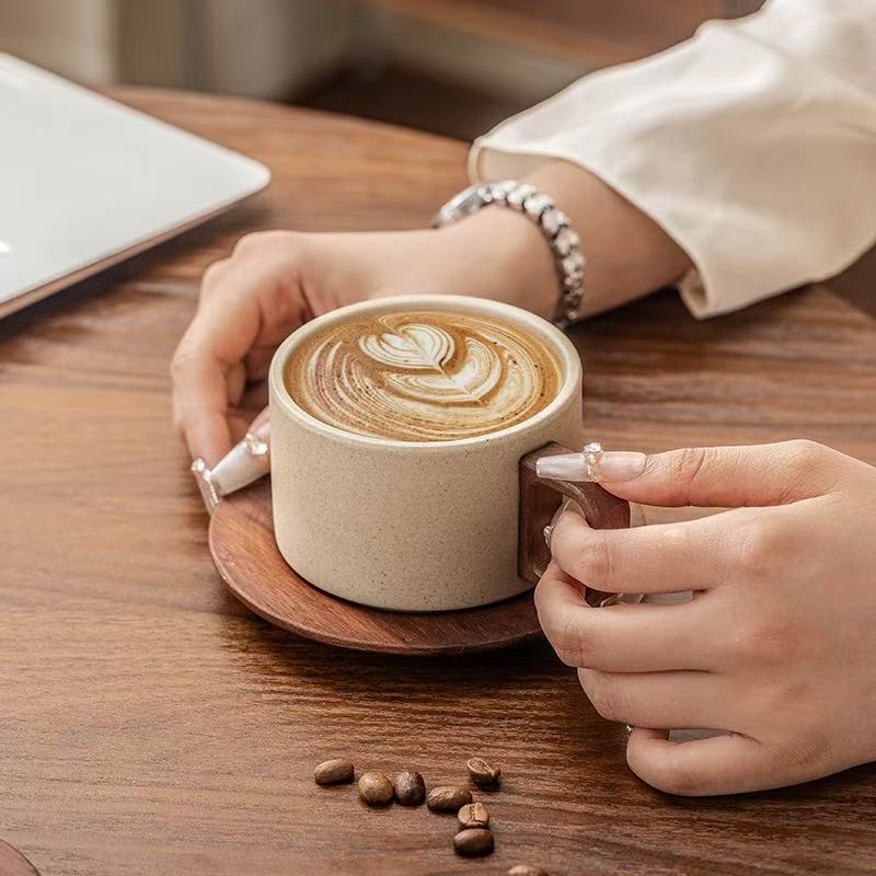 Retro Ceramic Coffee Mug with  - Coffee Tea Home 评论和价格