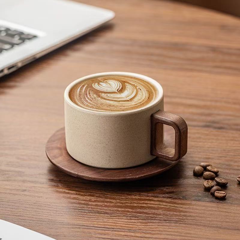Retro Ceramic Coffee Mug with  - Coffee Tea Home 评论和价格