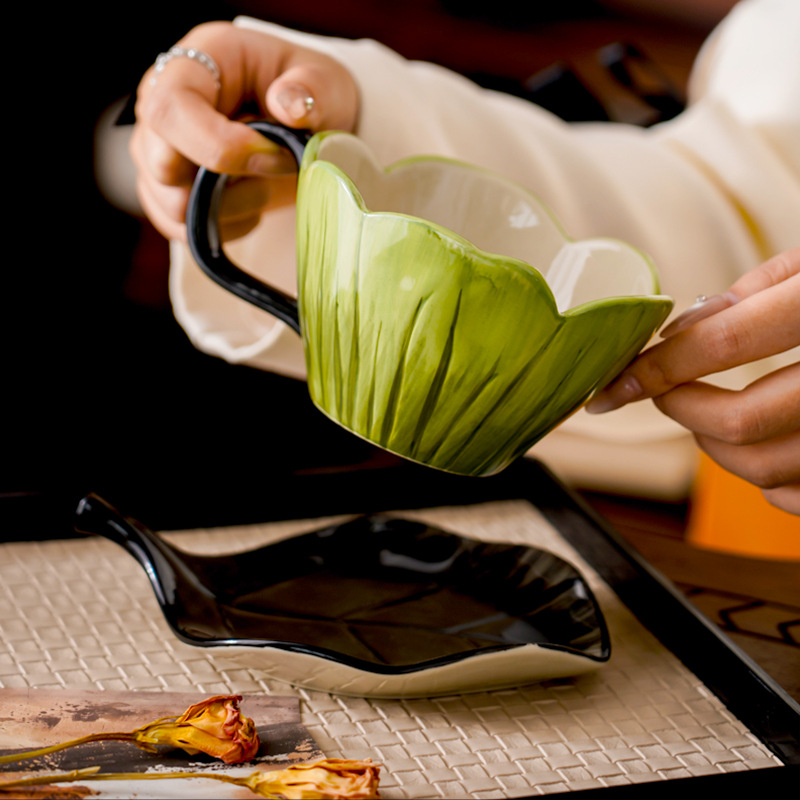 Irregular Hand-painted Coffee  - Coffee Tea Flower 评论和价格