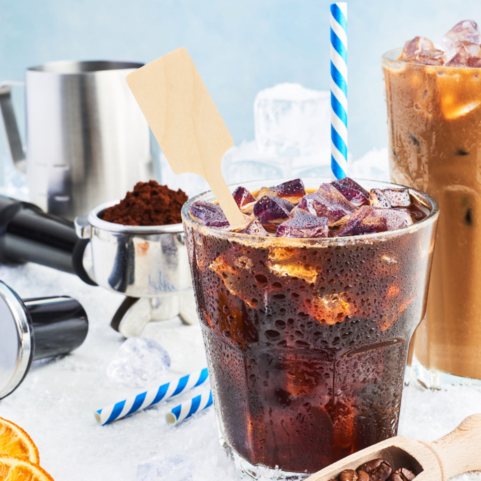 100Pcs Wooden Coffee Stirring  - Coffee Tea Home 评论和价格