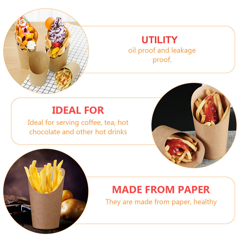 50Pcs Safe Degradable Kraft Pa - Coffee Tea Day 评论和价格