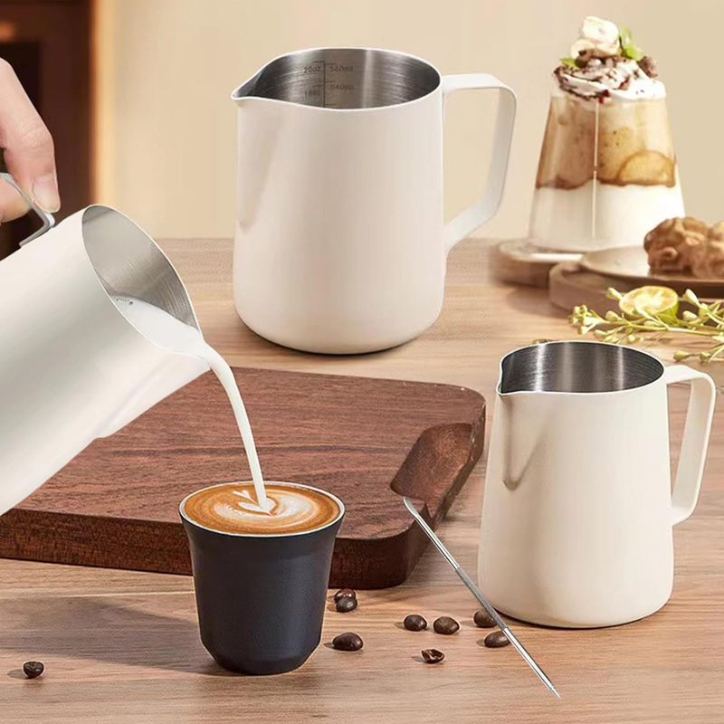 Milk Jug Stainless Steel Measu - Barista Milk Jug 评论和价格