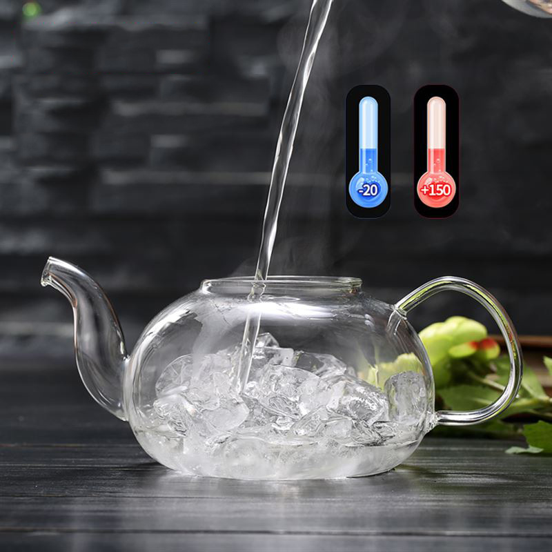 600/800ml Heat Resistant Glass - Coffee Tea Flower 评论和价格