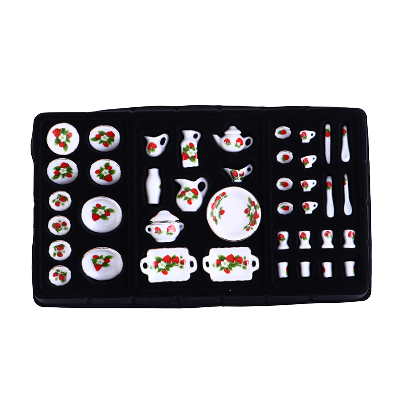 1 Set 1:12 Miniature Doll Hous - Coffee Tea Flower 评论和价格