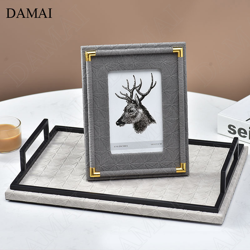 Creative Gray Leather Trays De - Coffee Tea Photos 评论和价格