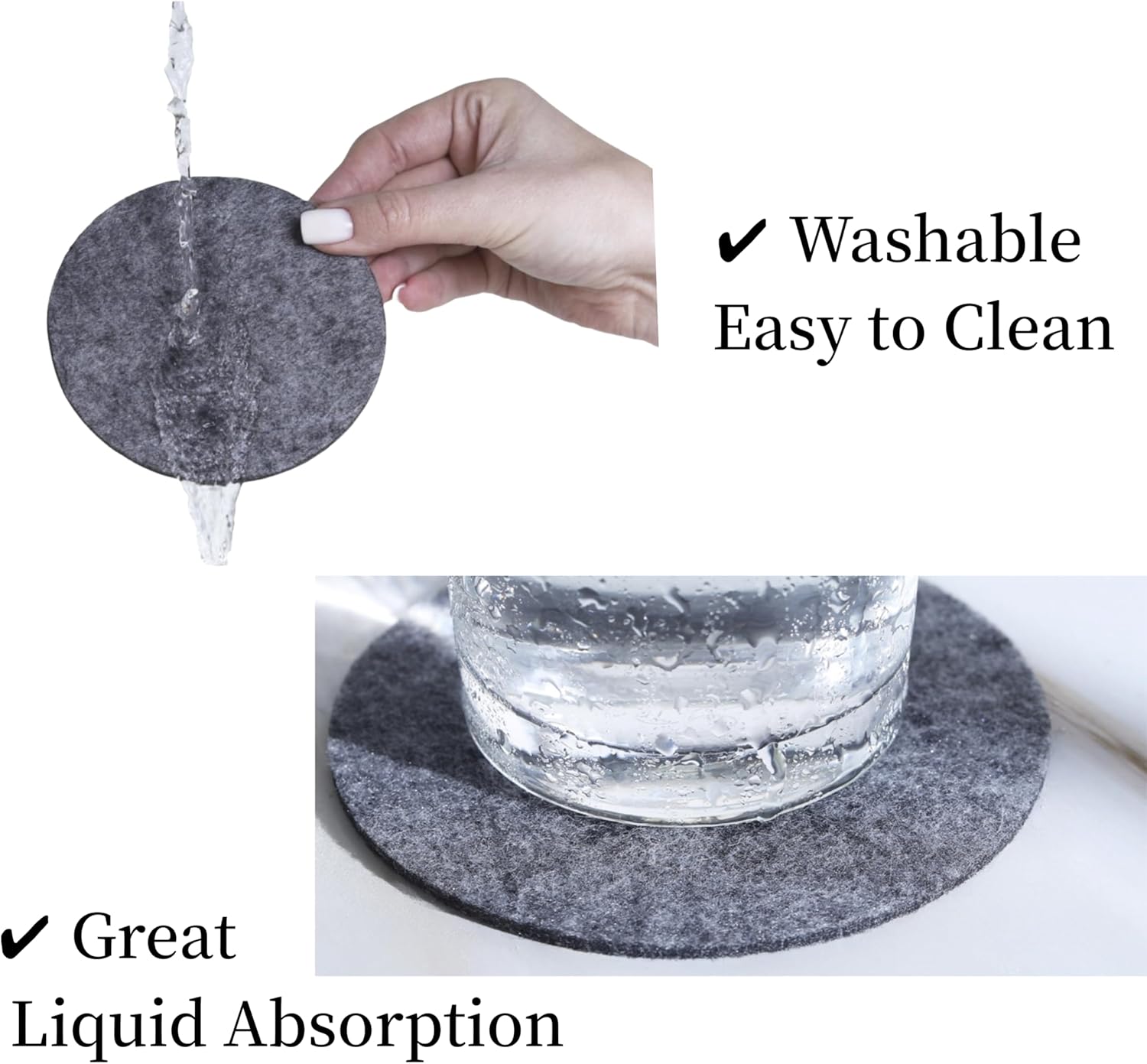 10pcs Round Felt Coaster Dinin - Coffee Tea Station 评论和价格