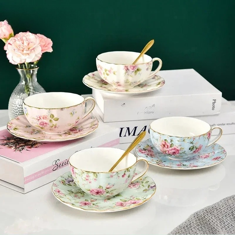 3PCS/Sets Pastoral style Flowe - Coffee Tea Flower 评论和价格