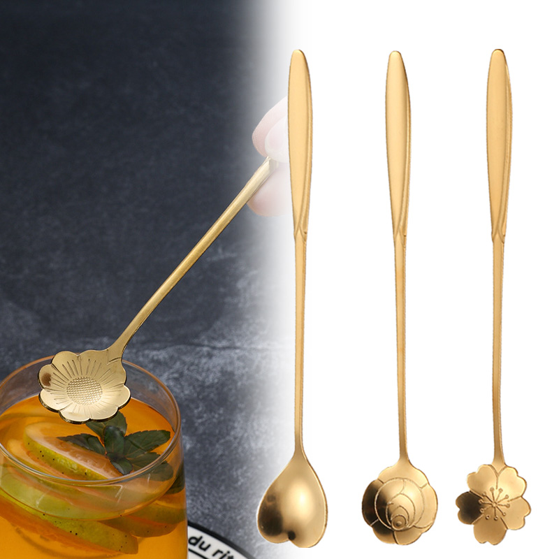Stainless Steel Cherry Rose Fl - Coffee Tea Flower 评论和价格