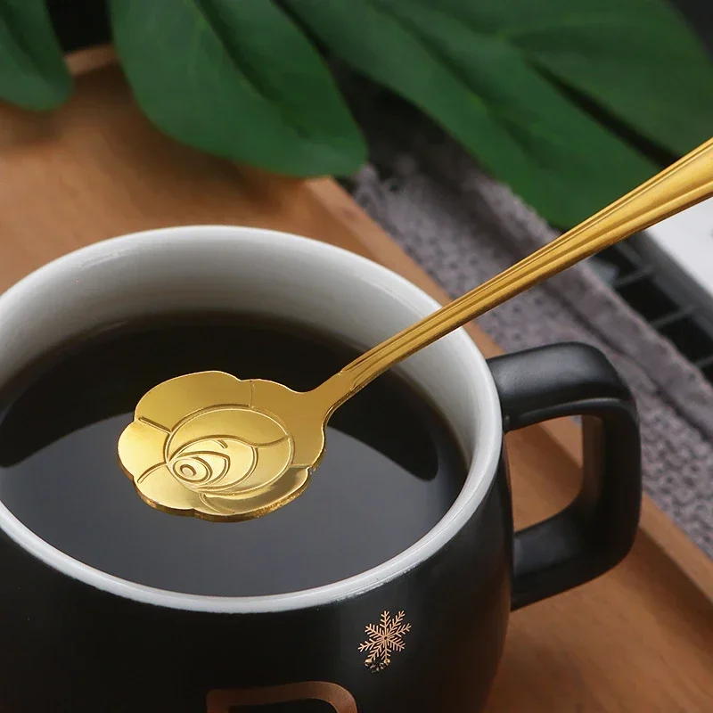 Stainless Steel Cherry Rose Fl - Coffee Tea Flower 评论和价格