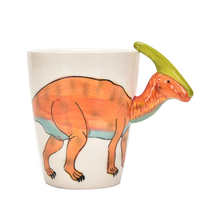 Dinosaur Shaped Water Cup Cute - Coffee Tea Difference 评论和价格