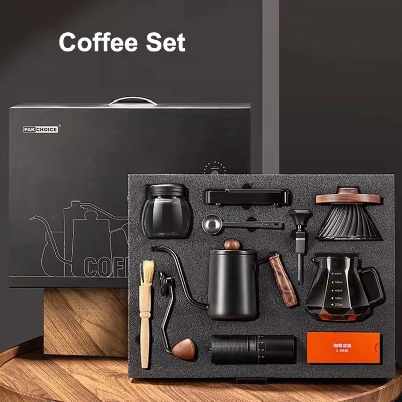 10pcs Travel Coffee Set Manual - Pour Over Kettle 评论和价格