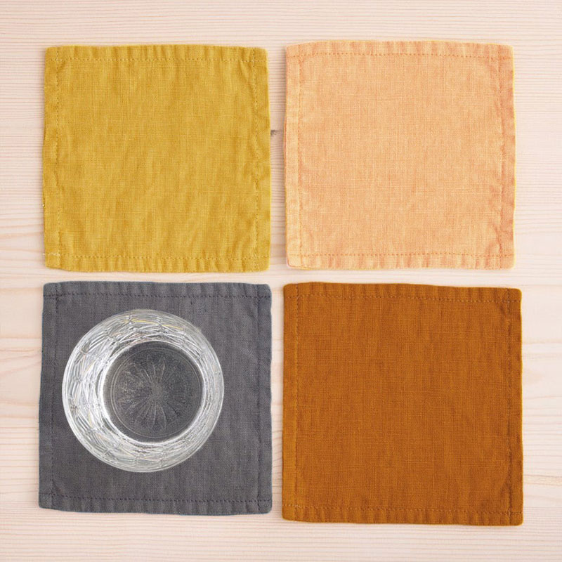 Double Layer 100% Linen Placem - Coffee Tea Station 评论和价格