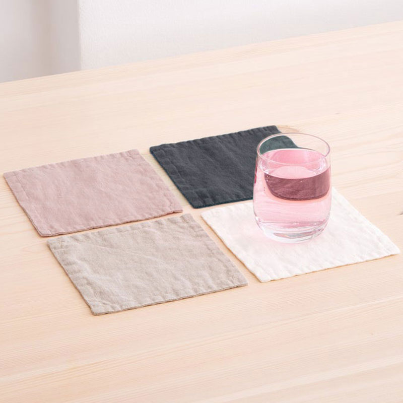 Double Layer 100% Linen Placem - Coffee Tea Station 评论和价格