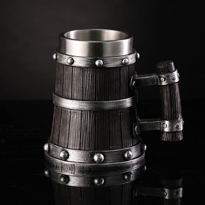 Wood Grain Beer Glass Resin St - Coffee And Tea Glass 评论和价格