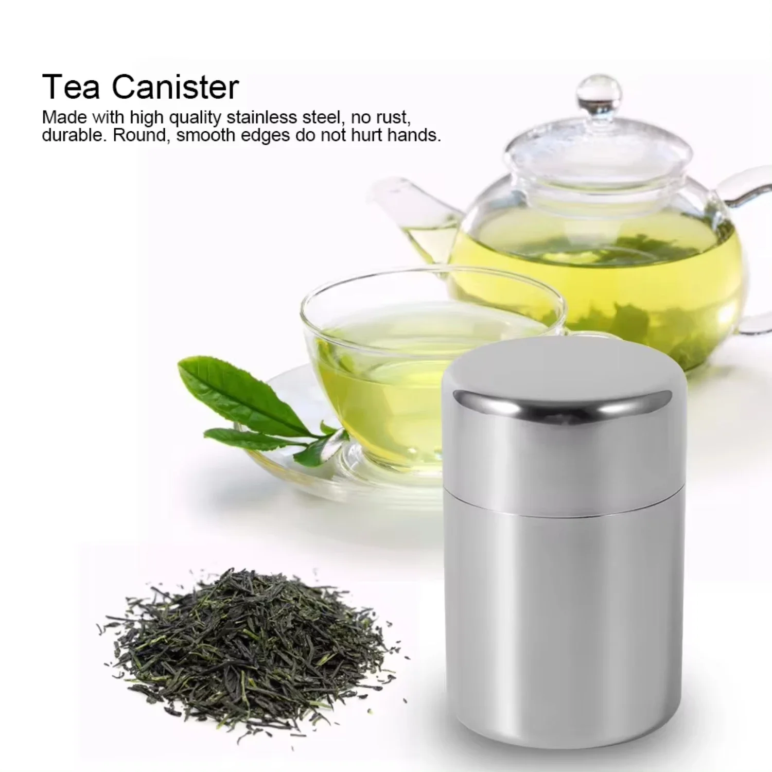 Stainless Steel Tea Leaf Tins  - Coffee Tea Sugar 评论和价格