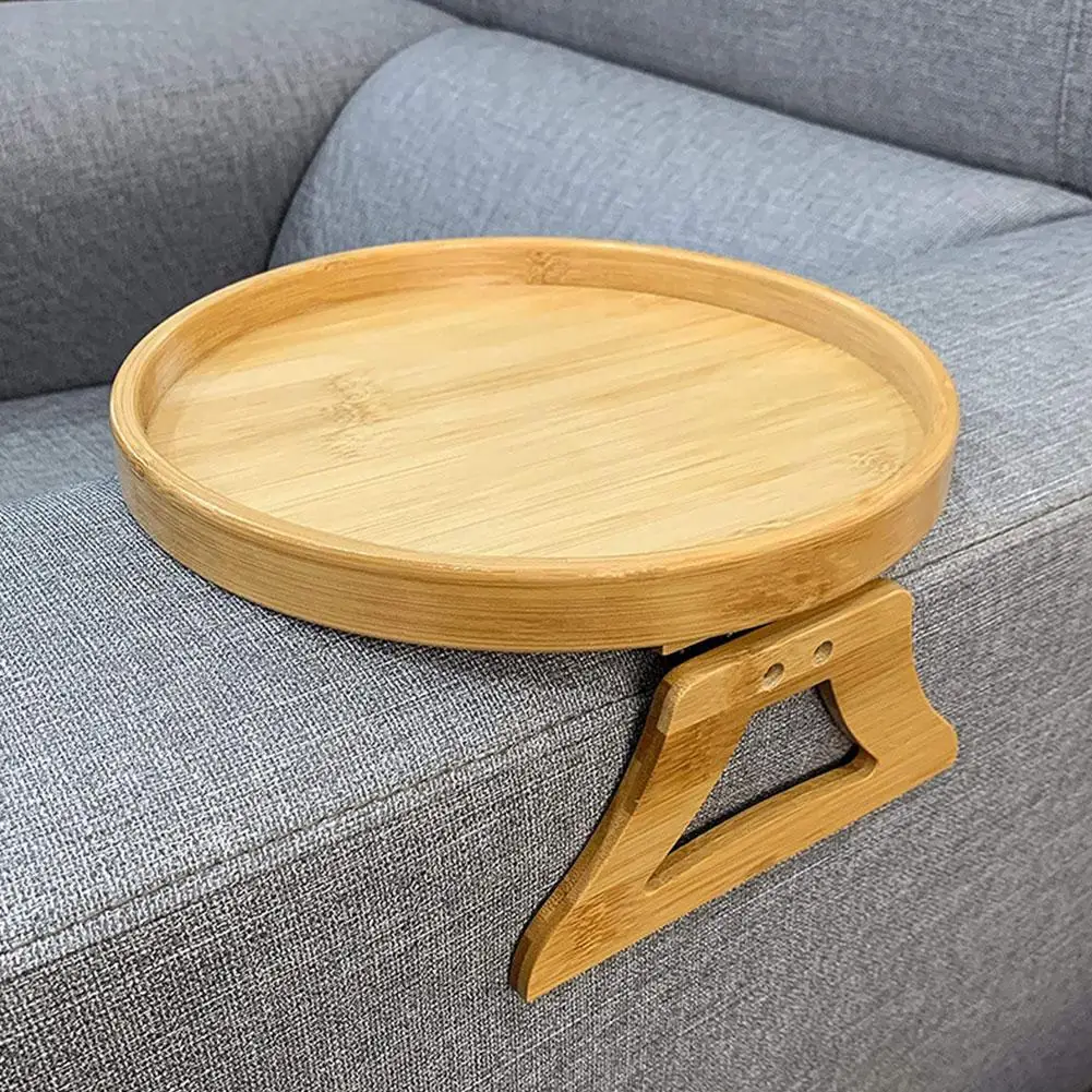 Natural Bamboo Sofa Armrest Tr - Coffee Tea Station 评论和价格