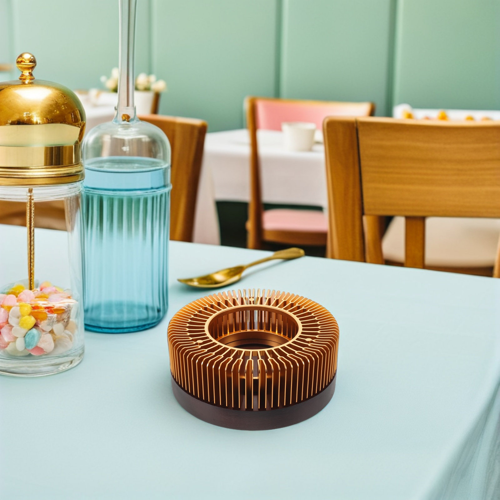 Gold Tea Pot Warmer Heater Alu - Coffee Tea Station 评论和价格