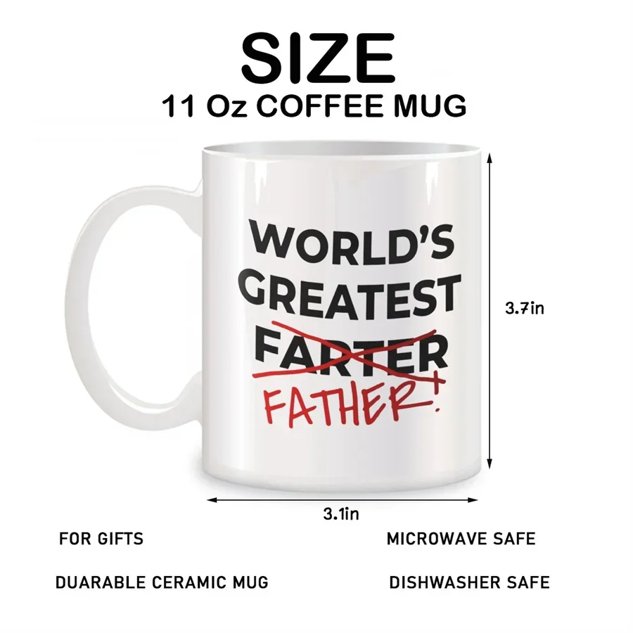 Fathers Day Mugs For Best Fart - Coffee Tea Day 评论和价格