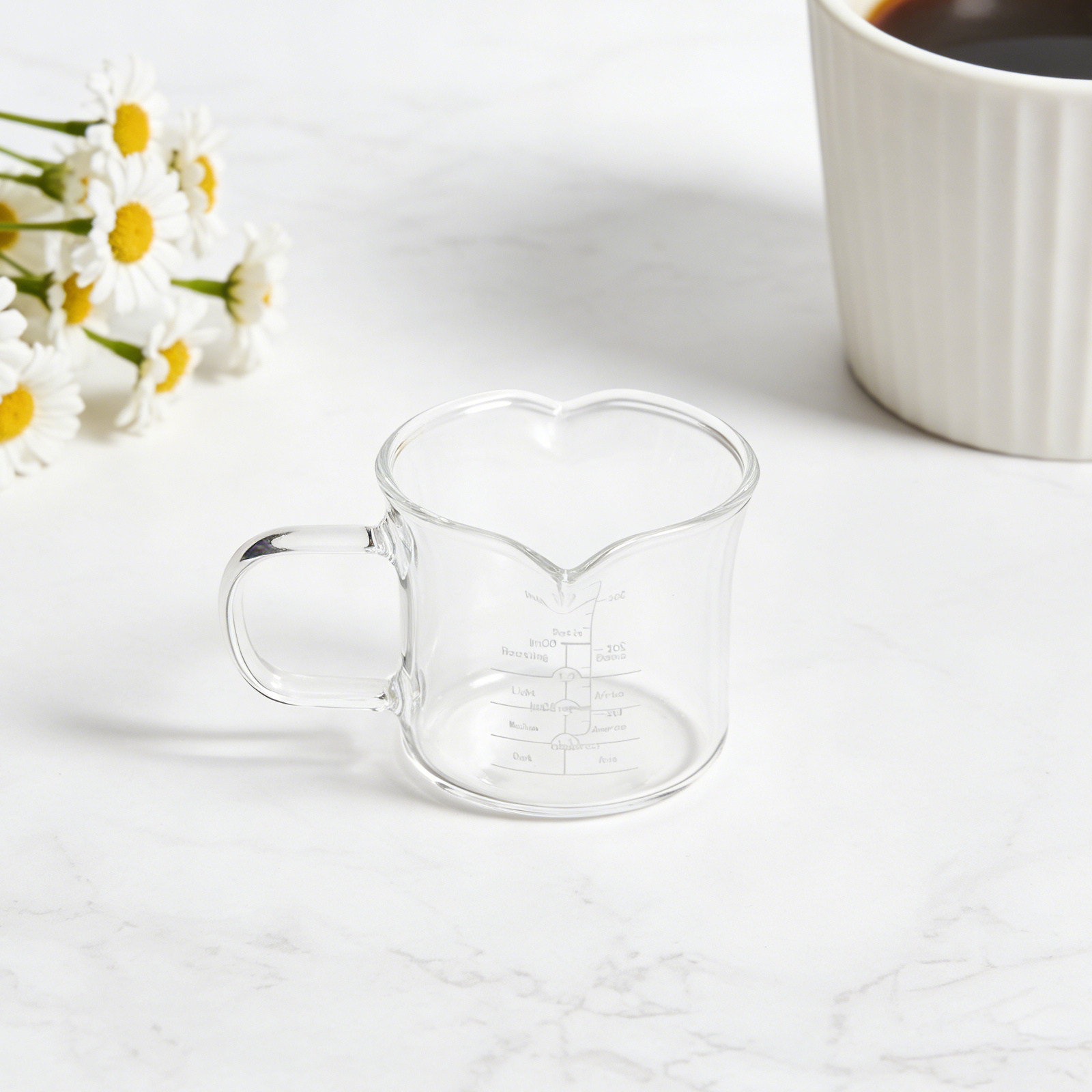 Double Spout Glass Measuring C - Coffee And Tea Glass 评论和价格